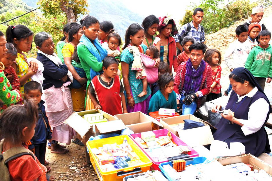 Sr. Miriam, Health Camp in Torqai (2’500 müM)