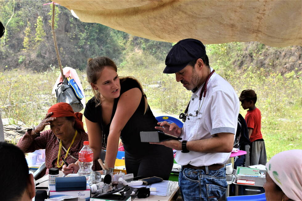 Health Camp in Pangthali (Aline and Fredi)