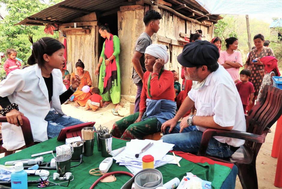 Health Camp Dusara, Nepal, 7. Avril 2022