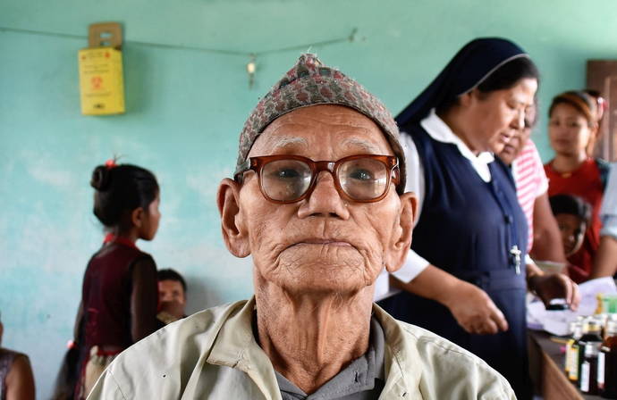 Old Man, Slums near Hetauda