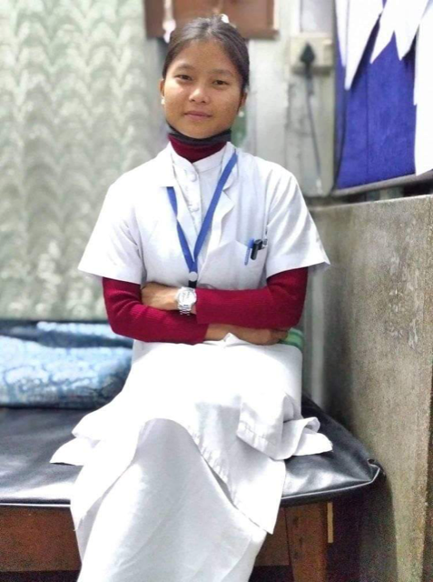 Thanks to sponsorship, Birsana Praja is about to finish her training as a nurse

