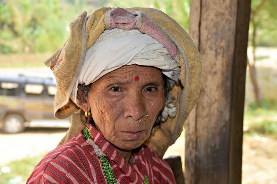 Women, Health Camp along Rapti River