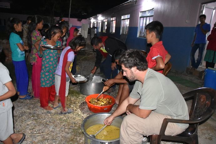 distributing food at antyodaya school.jpg.jpg