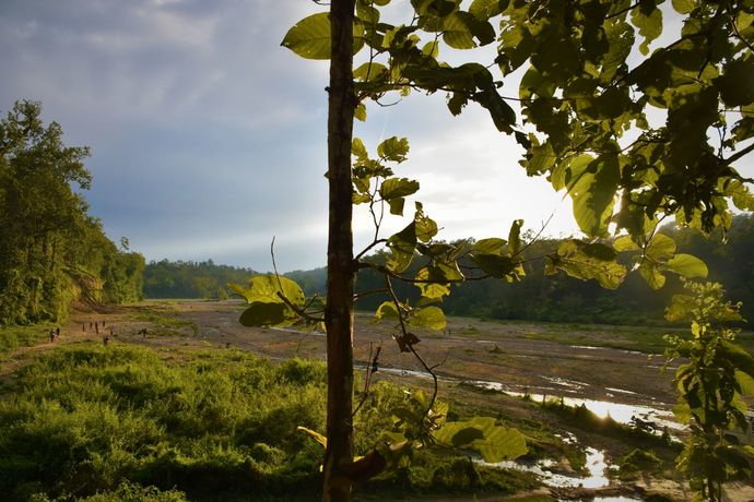 view from the village