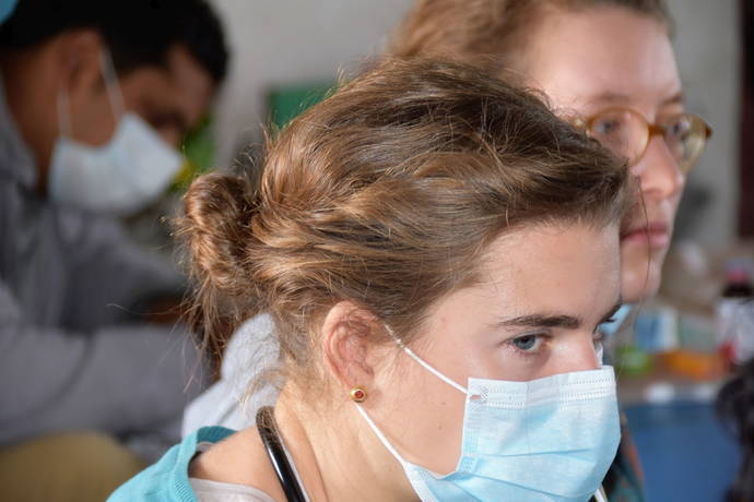 Solvey, Swiss Doctor Volonteer in a Health Camp