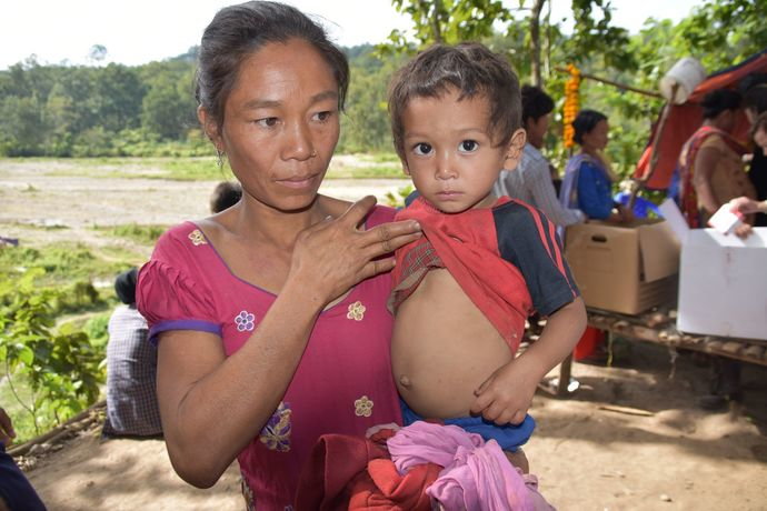 Undernourished Chepang Girl