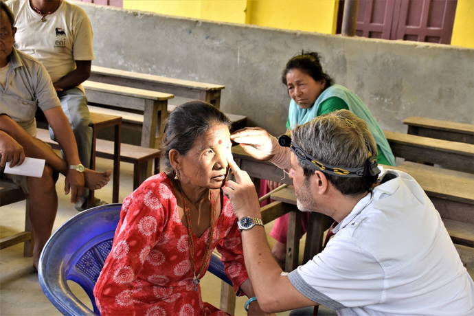 Health Camp near the Rapti River