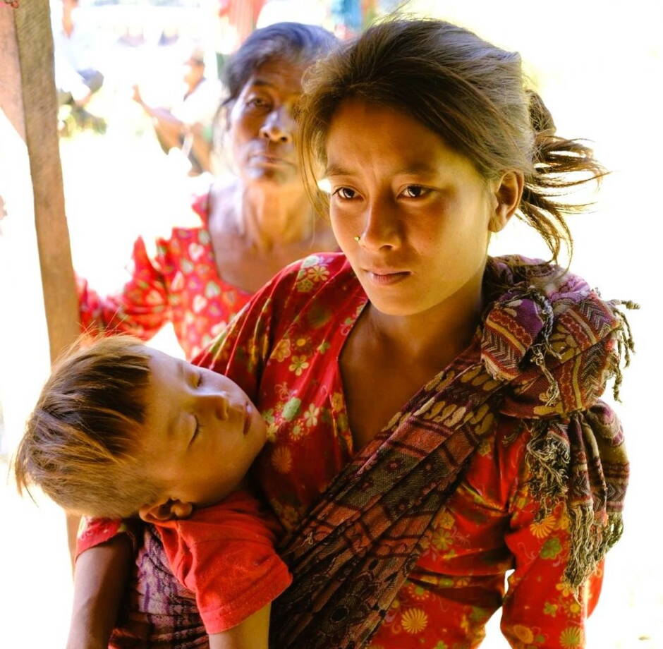 Chepang Behausung, im nepalesischen Urwald bei Cisapani Chepang Behausung, im nepalesischen Urwald bei Cisapani